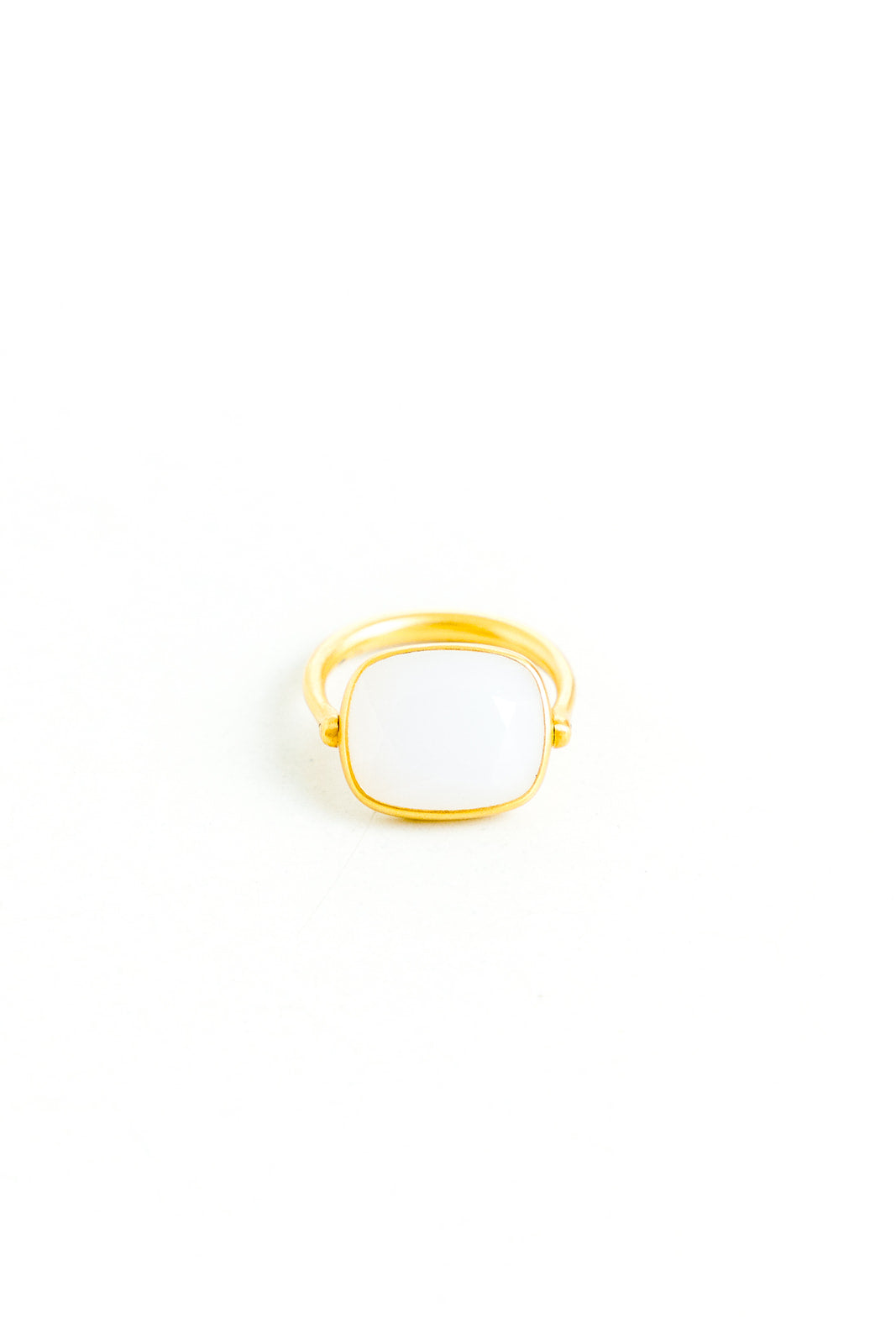 Marie-Helene-de-Taillac-22K-Yellow-Gold-White-Chalcedony-Swivel-Ring-Amarees