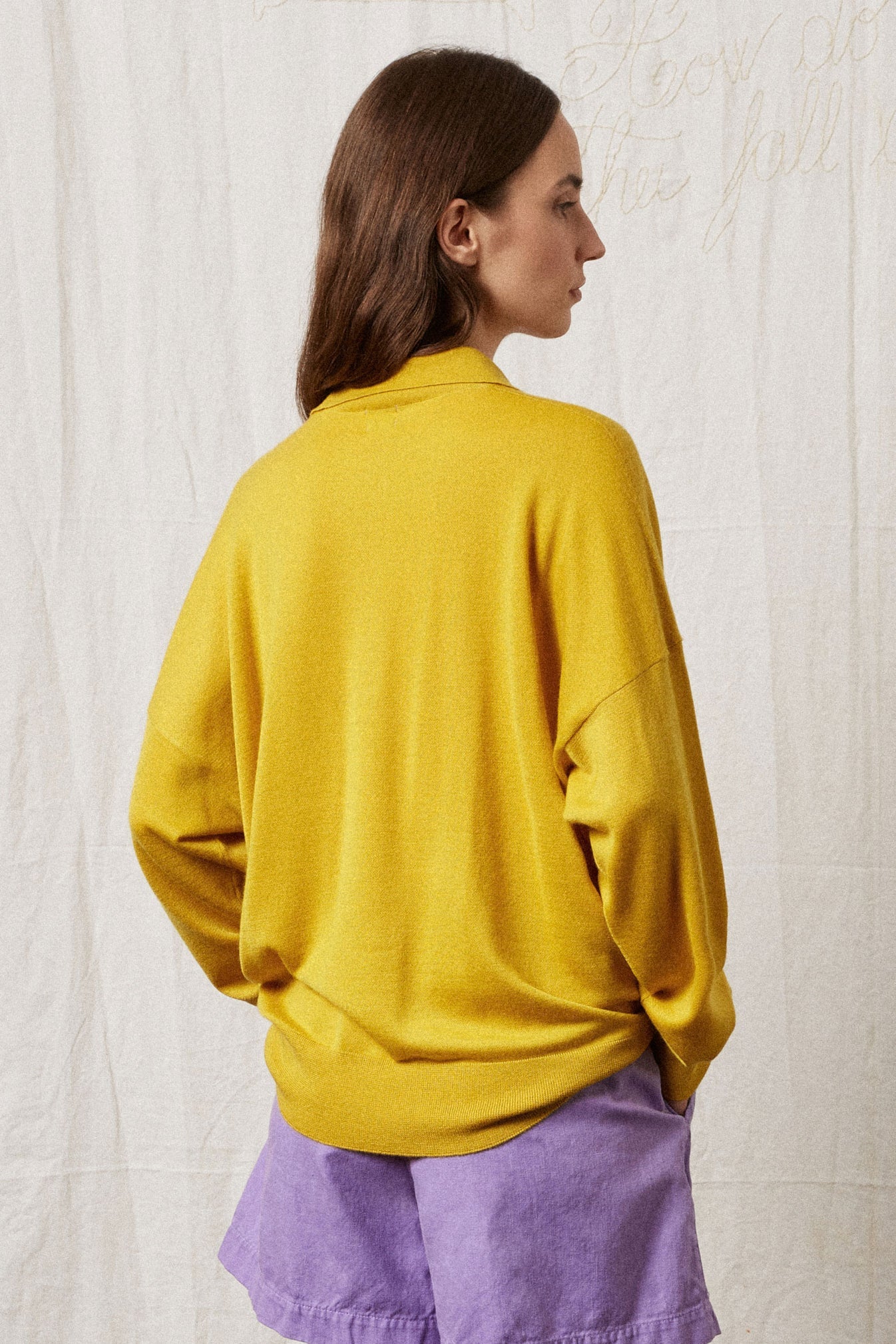 Massimo-Alba-Monia-cashmere-polo-shirt-sunflower-amarees