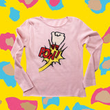 Lucien Pellat-Finet Cashmere POW! Crewneck Sweater