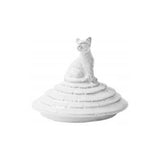 Astier de Villatte Grand Chalet Cat Lid for Glass Candle